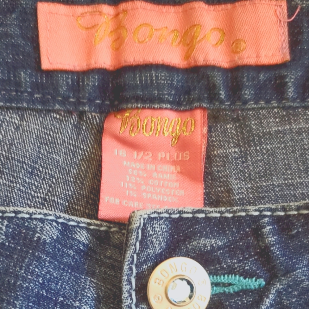 Youth blue jeans butterfly embroidery